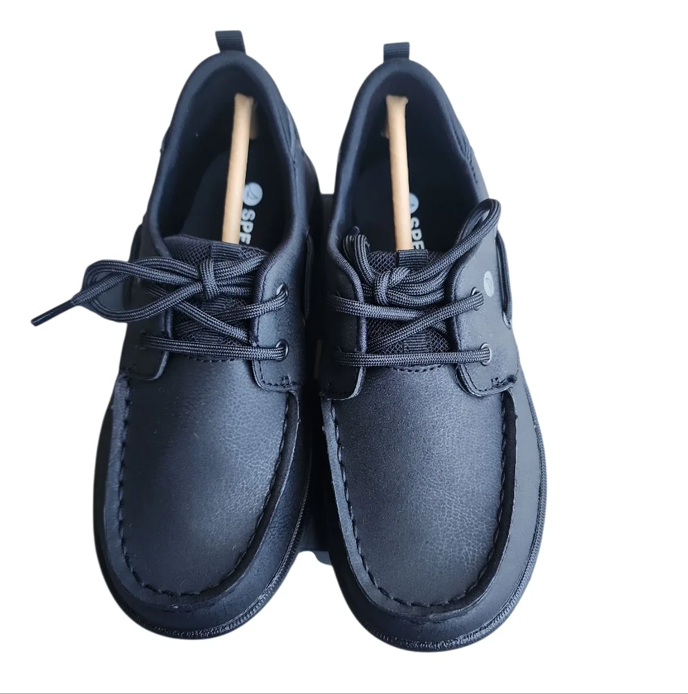 Sperry‎ Boys Fairwater Plushwave Black Shoes New In Box Size 1